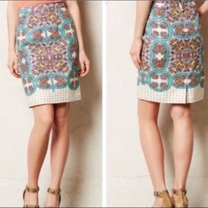 Anthropologie Maeve Mayola Pencil Skirt